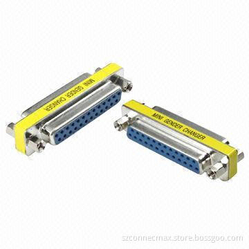 DB25 Female to Female Adapter, Mini Gender Changer